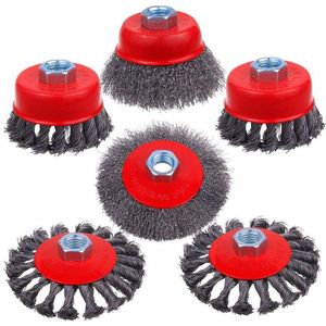 Angle Grinder Twisted Knotted Wire Carbon Steel Wire Wheel Cup Brushes