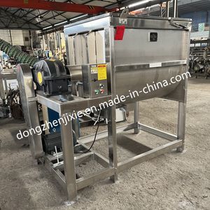Dzjx Stainless Steel Food Grade Horizontal Double Ribbon Mixer Blender Mixing Machine