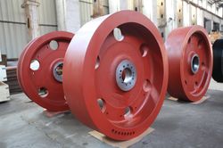 Iron Casting Pulley Fly Wheels Sand Casting Jaw Crusher Spare Parts