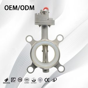 SS304/SS316 Durable Soft Seal Lug Butterfly Valve with Pull Trigger Mechanism