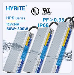 UL Certificate Wide Input Voltage IP68 Waterproof LED Driver Pfc High Power Factor 12V 24V 60W 100W 150W 200W 300W Switching Power Supply