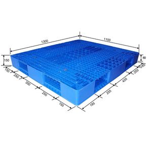 Cheap Prices Heavy Duty Blue Steel Block Style Plastic Pallet for 1010 1210 1311 Plastic Pallet