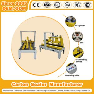Carton Sealer Factory Auto Flaps Folding Side Belts Driven Packing/Sealing Machine Corner Sealer Carton Sealer for Cosmetic Perfume Bread Box Packing