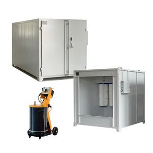 Ailin Electrostatic Manual Powder Coating System with Curing Oven for Rims