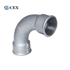 ISO9001 OEM Nodular Cast Iron/Qt500/Qt600 Green Sand Casting Pickled Pipe Fitting
