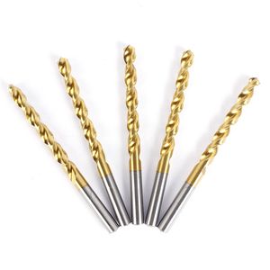 6542 Titanium-Plated Straight Shank Cobalt-Containing Twist Drill