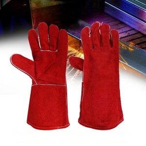 PPE Cow Split Leather Welding Gloves 45cm Heavy Duty Work Gloves