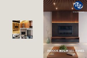Factory Price Waterproof Modern Eco-Friendly WPC Fluted Wall Panel Interior Decoration Materials