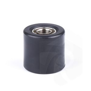 Factory Customized Roller Wheels Black Nylon Coated Plastic Wheel Roller for Equipment Accessories