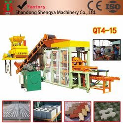 Full Automatic Hydraulic Concrete Block Machine (QT4-15)