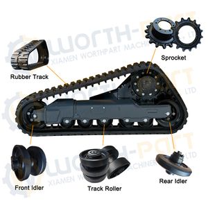 Factory Price Compact Track Loader Rubber Track Sprocket Track Bottom Roller Front Idler Rear Idler Undercarriage Parts