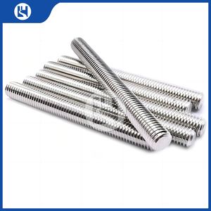 Durable Stainless Steel Threaded Rods for Electronic Devices with RoHS Compliance (DIN 975)