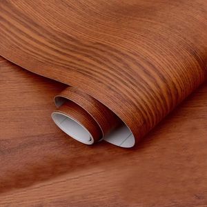 Wooden Design Self-Adhesive Permanent Glue PVC Decorative Film Vinyl Self-Adhesive Cabinet PVC Film Furniture Film
