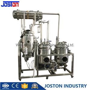 100L SS304 Electrical Heating Small Scale Pilot Plant Mutifunctional Herbal Oil Distill Extraction and Concentrator Machine