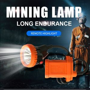 Mine's Headlamp Underground Cap Lamp Light Cordless Coal Mine LED Mining Lamp Work Headlight Explosion Proof Safety Helmet Miner Lamp
