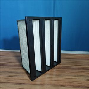 High Efficiency Activated Carbon Filter W Shaped Air Filter