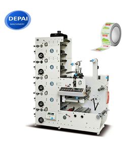 Flexo Flexographic Adhesive Label Printing Machine Price for Self Adhesive Paper Aluminum Foils Stack Type Flexo Printing Machine