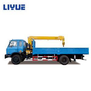Customized New Designed Self Loader 5 Tons Truck Crane with Cargo Body and Ramp