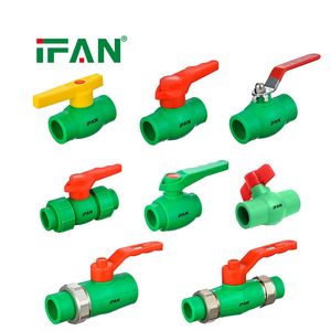 Ifan High Quality PPR Ball Valve 20-110mm Plumbing Ball Valve Long Handle Plastic PPR Valve