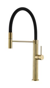 Brushed Gold, Brushed Gun Metal, Brushed Rose Gold, Matt Black H59 Brass Kitchen Faucet