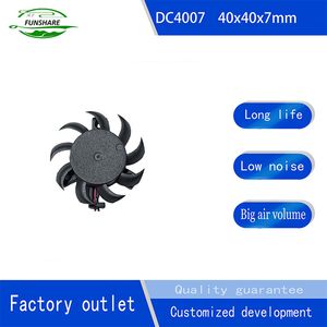 40X40X7mm Low Noise DC Frameless Bracket Fan for Graphics Card Cooling