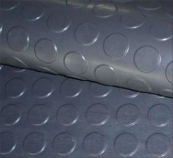 Anti Slip Coin Stud Round Button Rubber/PVC Floor Mat for Bus/Truck