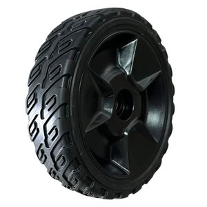 PVC 0812 8X2" Inch Lawnmower Replacement Wheel and Tires, Push Lawn Mower Wheel with 1/2" Axle Bore Hole
