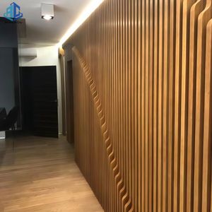 Aluminum Linear Wood Grain Baffle Ceilings System for Metro Station Roof Decorative Ceiling Panels