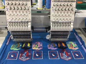 Two Heads Embroidery Machine for Flat /Cap/Clothing Embroidery