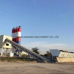 Hzs180 Concrete Equipment Steel Silo Machine Mobile Cement Ready Plant Concrete Batching Mixing Plant