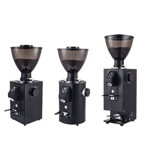 Professional 64mm Commercial Electric Espresso Coffee Bean Grinder with Automatic Tamper for Shop Use