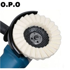 Models 4.5" Wool Felt Wheel Polishing Wheel for Stainless Steel Metal Glass Marble Fine Polishing