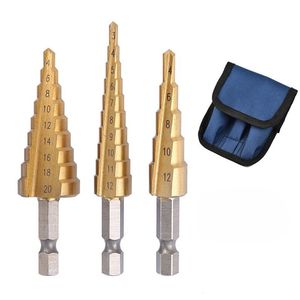 Hardware Optimization Pagoda Drill Hexagonal Shank Titanium Plated High Temperature Quenching Wear Resistance Drilling Bits