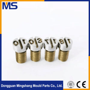 Date Stamp of Screw Die Casting Die Mould Date Inserts with 48 HRC - 54 HRC