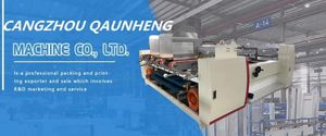 Qh Pack Semi-Automatic Double Pieces Corrugated Cardboard Folder Gluer Machine