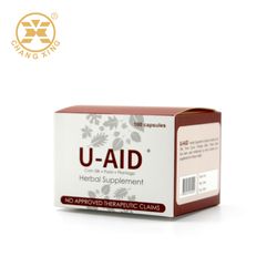 Custom Pull to Open Empty Paper Folding Packaging Box for Coffee or Healthy Support Capsule