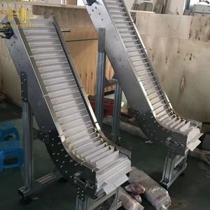 Z Type Conveyor Belting Inclined Modular Conveyor System for Food Transfer Handling