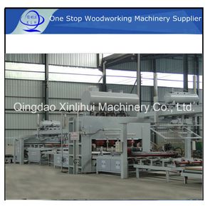 Automatic Short Cycle Melamine Laminating Hot Press Production Line/China MDF Production Line Price Wood Hot Press Machine Size 8X4 Feet Raw MDF (HDF) Machinery