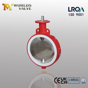 Polishing Disc Wafer Butterfly Valve with Pneumatic Actuator for Food /Anti-Corrosive/Acid