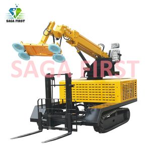 Solar Panel Vacuum Lifter Crawler Type PV Installation Vehicle Hydraulic Telescopic Boom 1500kg Capacity for Roof Mounting