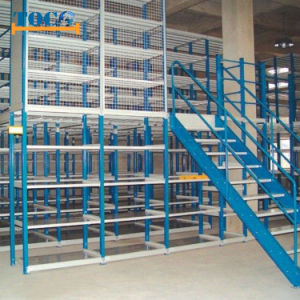 Customized Heavy Duty Steel Floor Mezzanine with Pallet Racking Supported