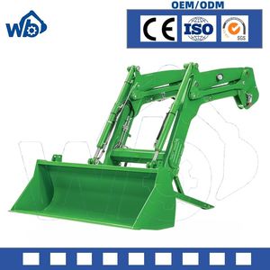 China Farm Tractor Attachments Front End Loader with Bucket Hydraulic System Customizable