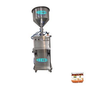 Semi Auto Cosmetic Beauty Cream Filling Machine Semi Automatic Piston Paste Liquid 20ml 250 Ml Filling Machine with Hopper