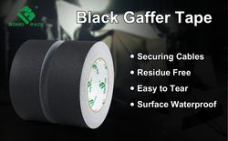 Black Matte Cloth Duct Customized Tape 50mm Width