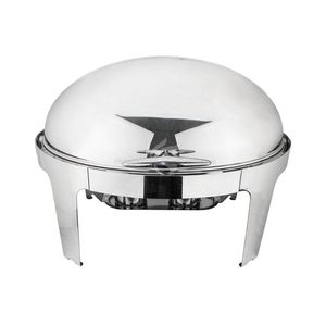 Roll-Top Stainless Steel Chafing Dishes Oval Buffet Food Warmer Set