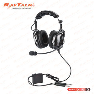 Headphones for Airplanes Anr Active Noise Cancelling Headset Carbon Fiber