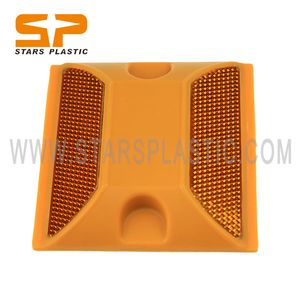 Square Epoxy Glue Reflective Road Warning Stud