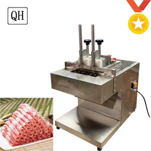 Food Processor Stainless Steel Commercial Meat Slicer Electric Meat Cutting Machine Fishing Beef Mutton Cutter 2-Rolls