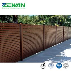 Aluminum Privacy Slat Fence Panels Aluminium Fencing for Garden/ Yard/ House