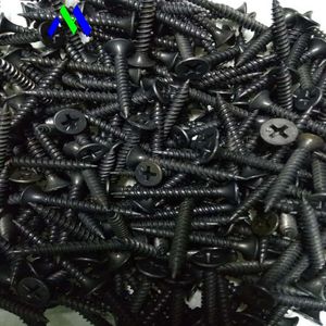 Customized Black Nickel Plated DIN965 Metric Stainless Steel Cross Recessed Phillips Flat Countersunk Head Machine Screw